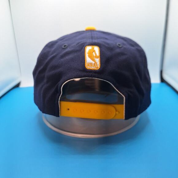 Adidas Utah Jazz Flat Brim Snapback Hat Blue Wool Cap NBA - Picture 2 of 8